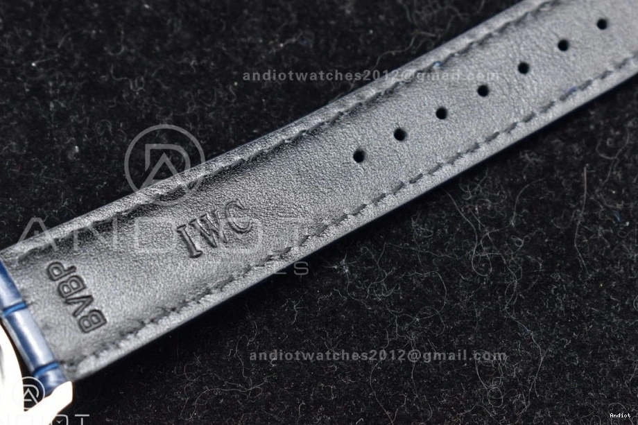 A69355 Leather ZF Dial White 1:1 on Best Blue Portuguese Strap IW371620 Edition Blue Chrono 1115